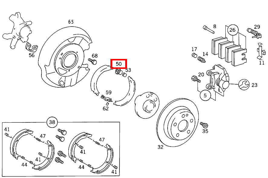 BREMSNACHSTELLER BREMSBACKENNACHSTELLUNG 300TDT/E300DTDT 4M 124 BREMSNACHSTELLER BREMSBACKENNACHSTELLUNG 300TDT/E300DTDT 4M 124