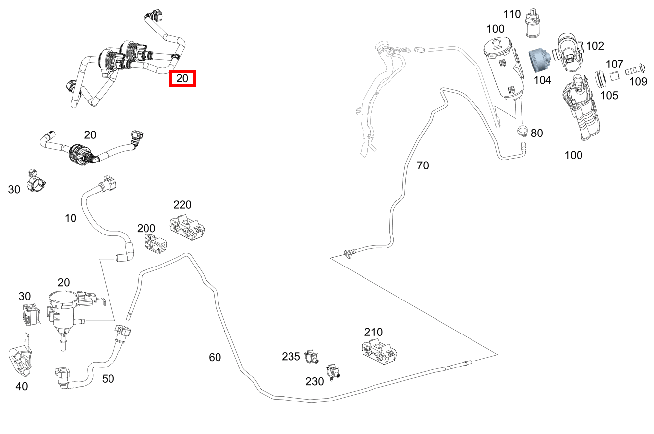 Regenerierventil Mercedes-AMG GLC 63 S 4MATIC+ Coupé 253 Regenerierventil Mercedes-AMG GLC 63 S 4MATIC+ Coupé 253