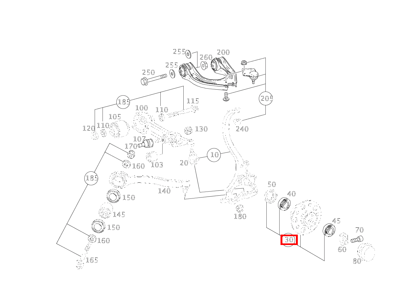 Vorderradnabe LINKS UND RECHTS E 280 CDI T-Modell 213 Vorderradnabe LINKS UND RECHTS E 280 CDI T-Modell 213
