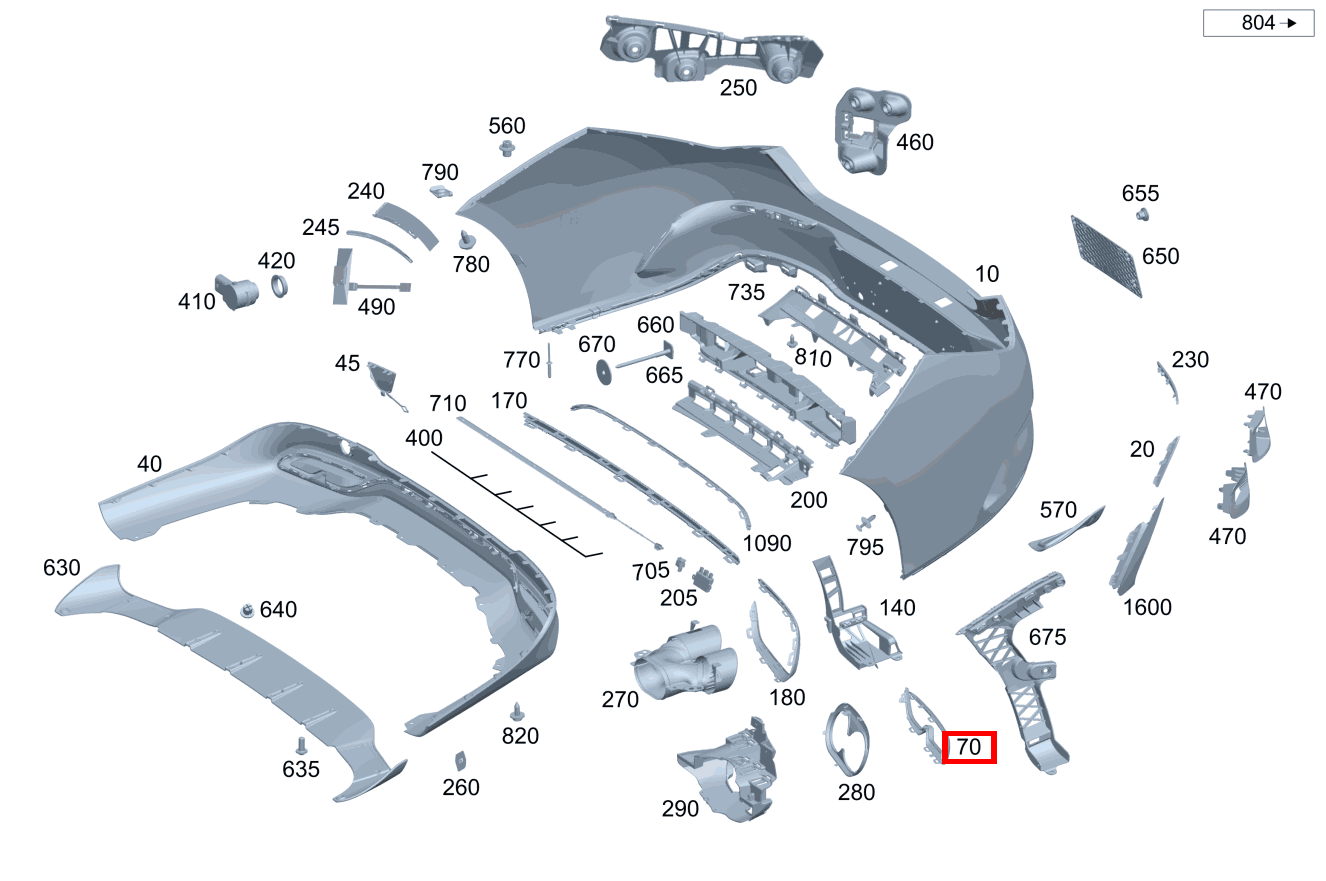 Endrohrblende Links CLA 200 d Shooting Brake 118