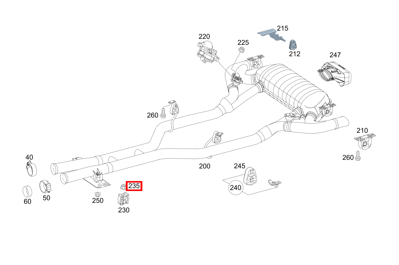 Sechskantmutter BEFESTIGUNG AUFHAENGUNG; M8 Mercedes-AMG GT Roadster 190 Sechskantmutter BEFESTIGUNG AUFHAENGUNG; M8 Mercedes-AMG GT Roadster 190