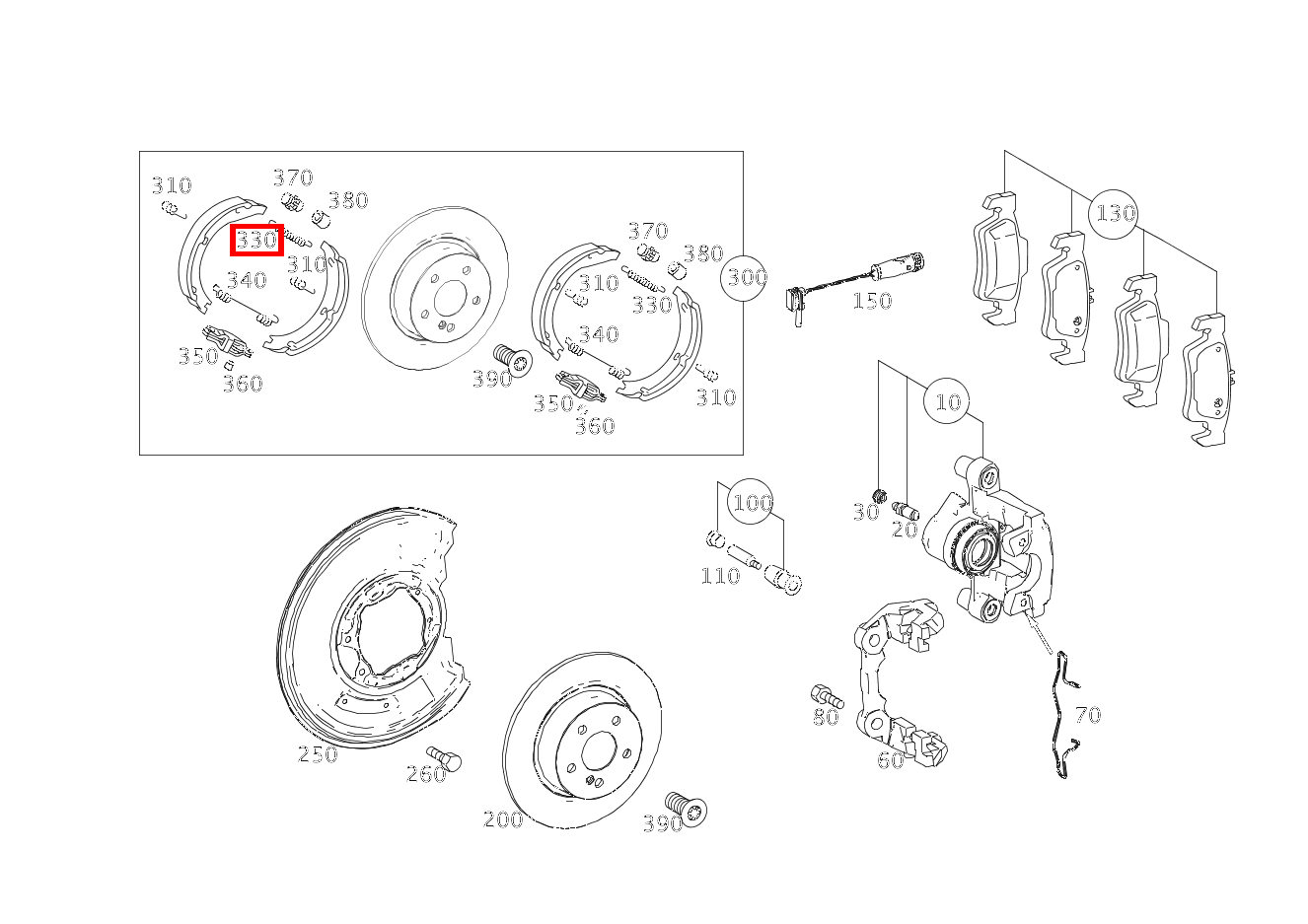 Zugfeder BREMSBACKENRUECKHOLUNG E 220 CDI T-Modell 253 Zugfeder BREMSBACKENRUECKHOLUNG E 220 CDI T-Modell 253
