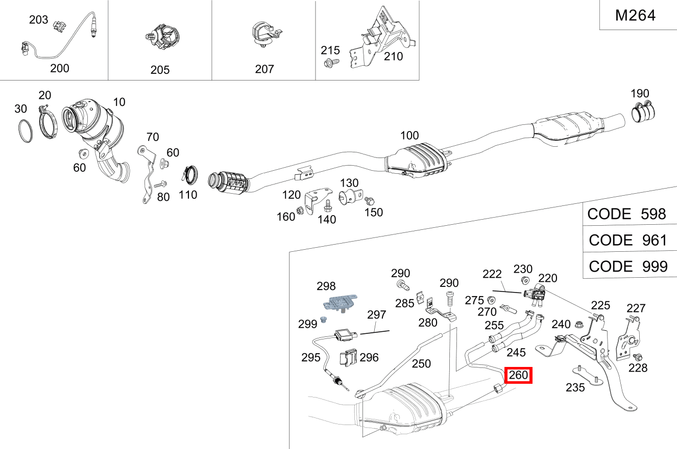 Druckleitung An Partikelfilter hinten CLS 350 Coupé BCA 257 Druckleitung An Partikelfilter hinten CLS 350 Coupé BCA 257