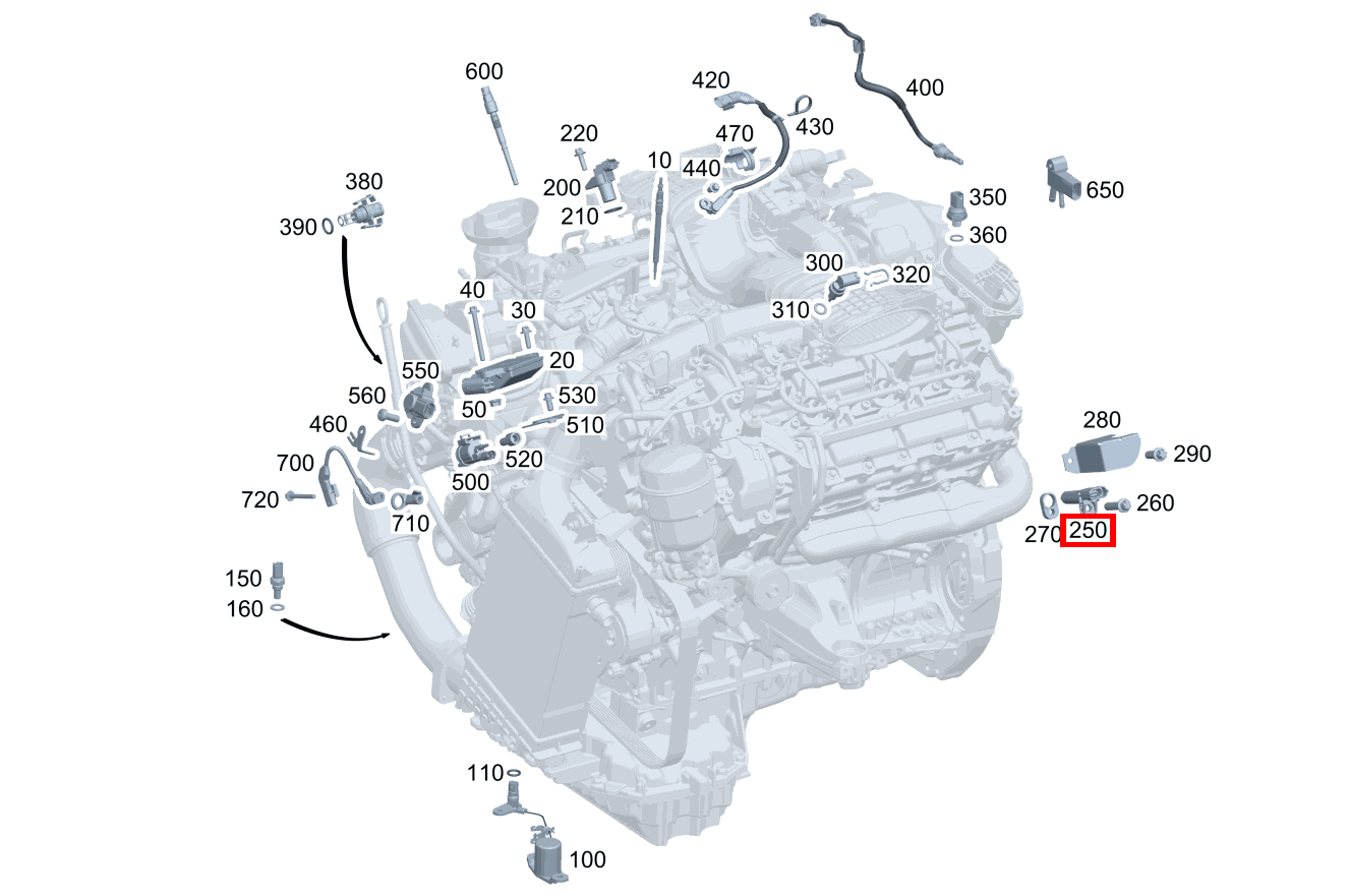 Positionssensor Positionsgeber Kurbelwelle E 350 d 4MATIC Cabriolet 238 Positionssensor Positionsgeber Kurbelwelle E 350 d 4MATIC Cabriolet 238