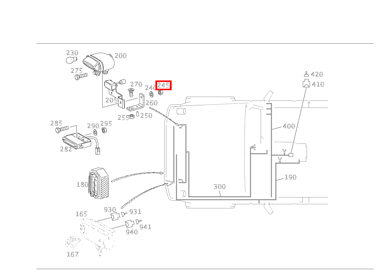 Sechskantmutter Befestigung Scheinwerfer; M8 G 300CDI 4X4 2850 461 Sechskantmutter Befestigung Scheinwerfer; M8 G 300CDI 4X4 2850 461
