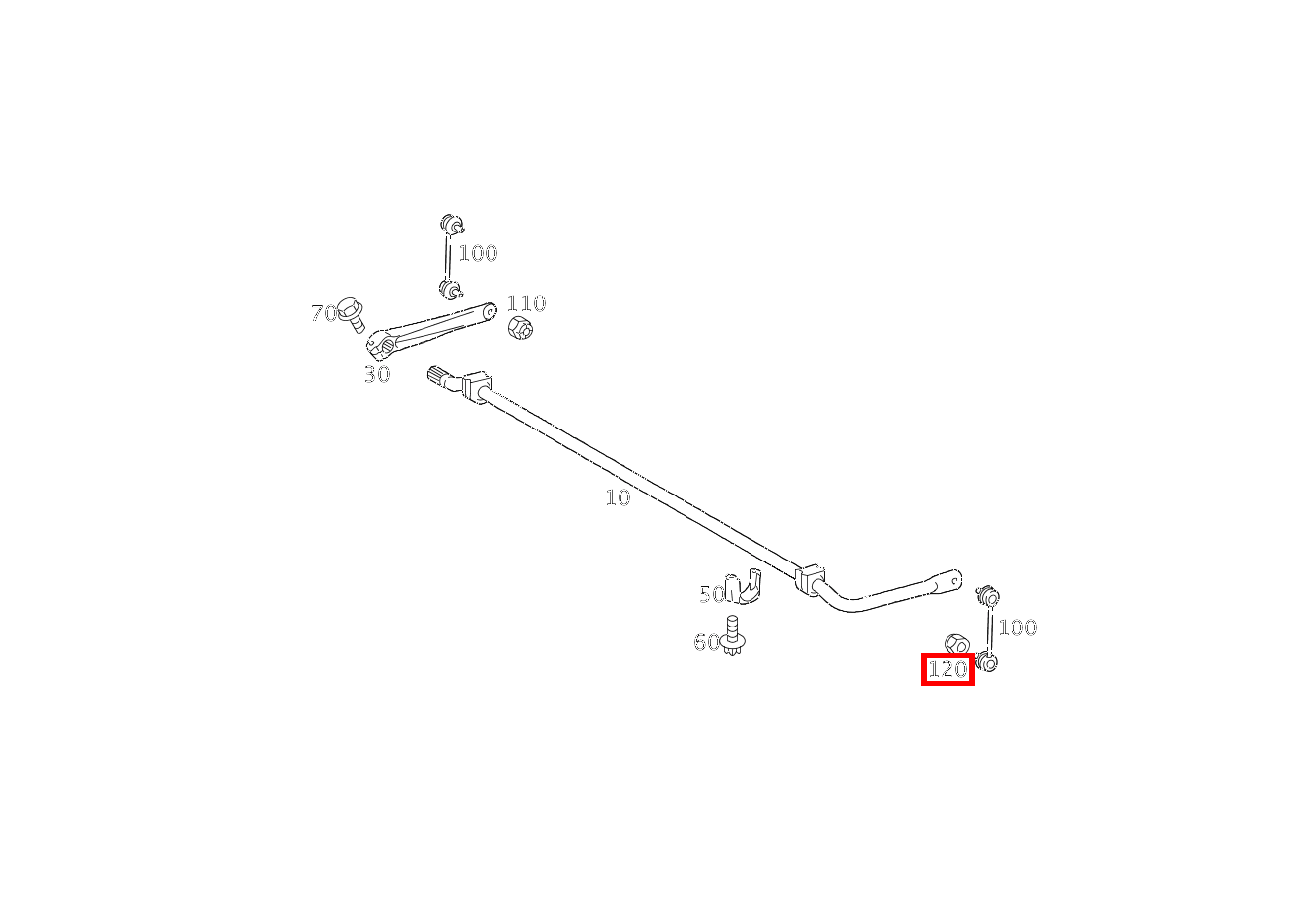 Mutter DREHSTABGESTAENGE AN QUERLENKER; M10 SLS AMG GT Roadster Final Edition 197 Mutter DREHSTABGESTAENGE AN QUERLENKER; M10 SLS AMG GT Roadster Final Edition 197