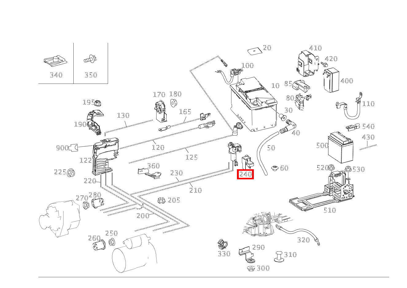 ABDECKUNG AUS KUNSTSTOFF SICHERUNG AN POLKLEMME CLS 250 Shooting Brake BlueTEC 4MATIC 218