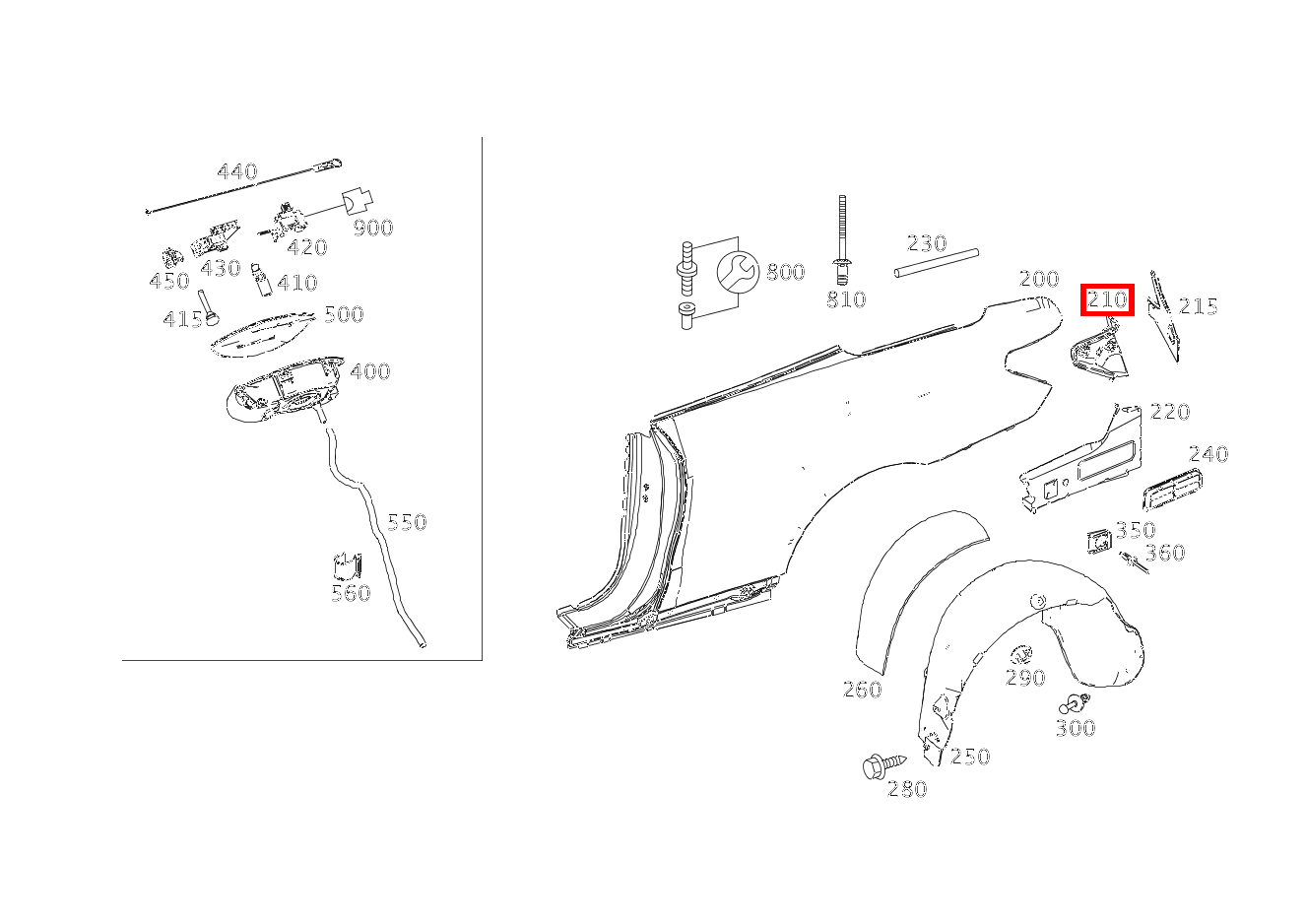 Aufnahme HECKLEUCHTE LINKS E 350 d Cabriolet 253 Aufnahme HECKLEUCHTE LINKS E 350 d Cabriolet 253
