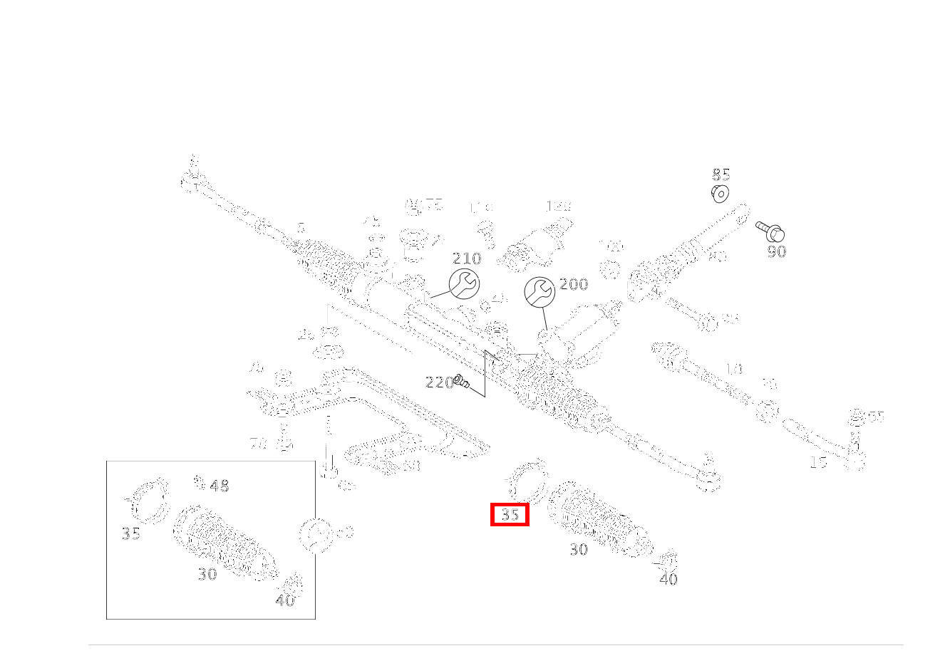 EINOHRKLEMME INNEN LINKS UND RECHTS CL 65 AMG Coupé 215 EINOHRKLEMME INNEN LINKS UND RECHTS CL 65 AMG Coupé 215
