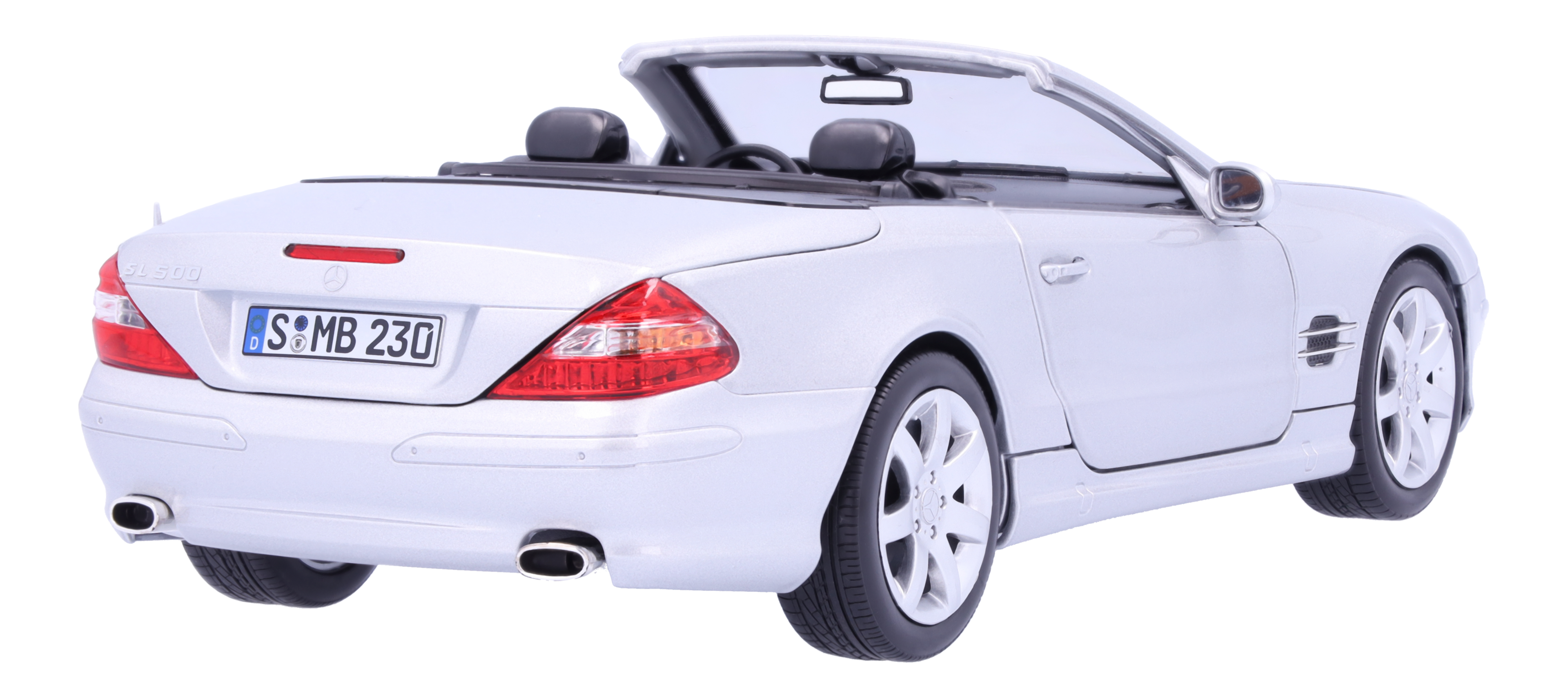 Mercedes-Benz - SL 500 R 230 (2001-2006) brillantsilber, Norev, 1:18