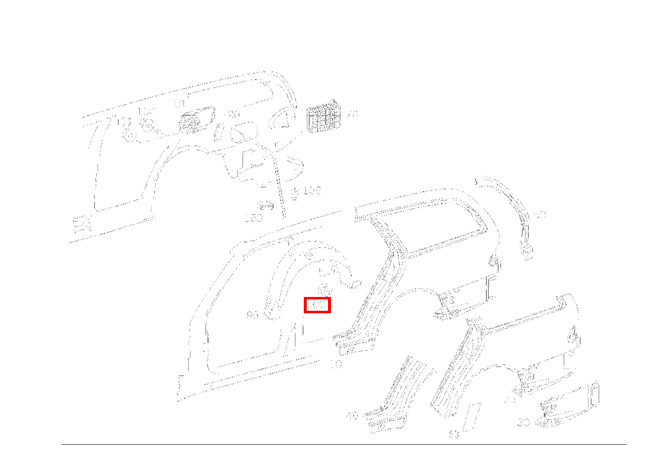 KUNSTSTOFFMUTTER AN RADEINBAU HINTEN LINKS E280 210