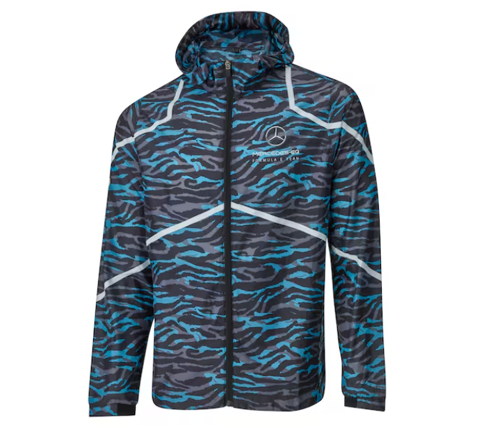 Lightweight-Jacke Herren schwarz / blau / silberfarben, S | B67997579