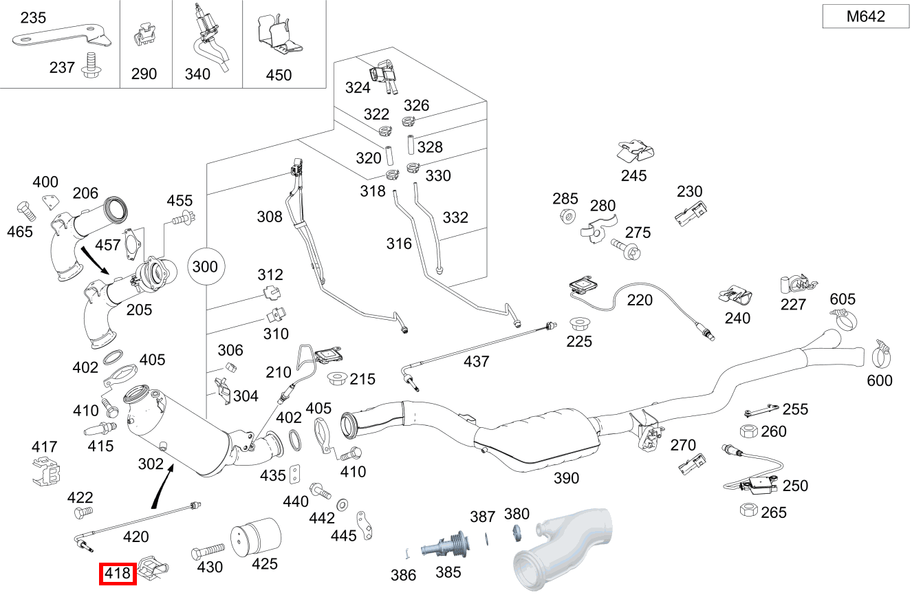 Schelle TEMPERATURFUEHLER AN OELWANNE; 18.0X18.5 MM R 300 CDI SUV-Tourer (langer Radstand) 251