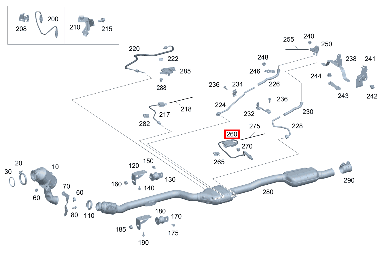 Nox-Sensor Vorne E 250 T-Modell BCA 213 Nox-Sensor Vorne E 250 T-Modell BCA 213