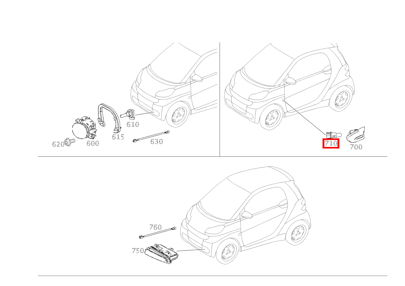 Glühlampe BLINKLEUCHTE SEITLICH; 12V-5W fortwo coupé mhd 52 kW 460