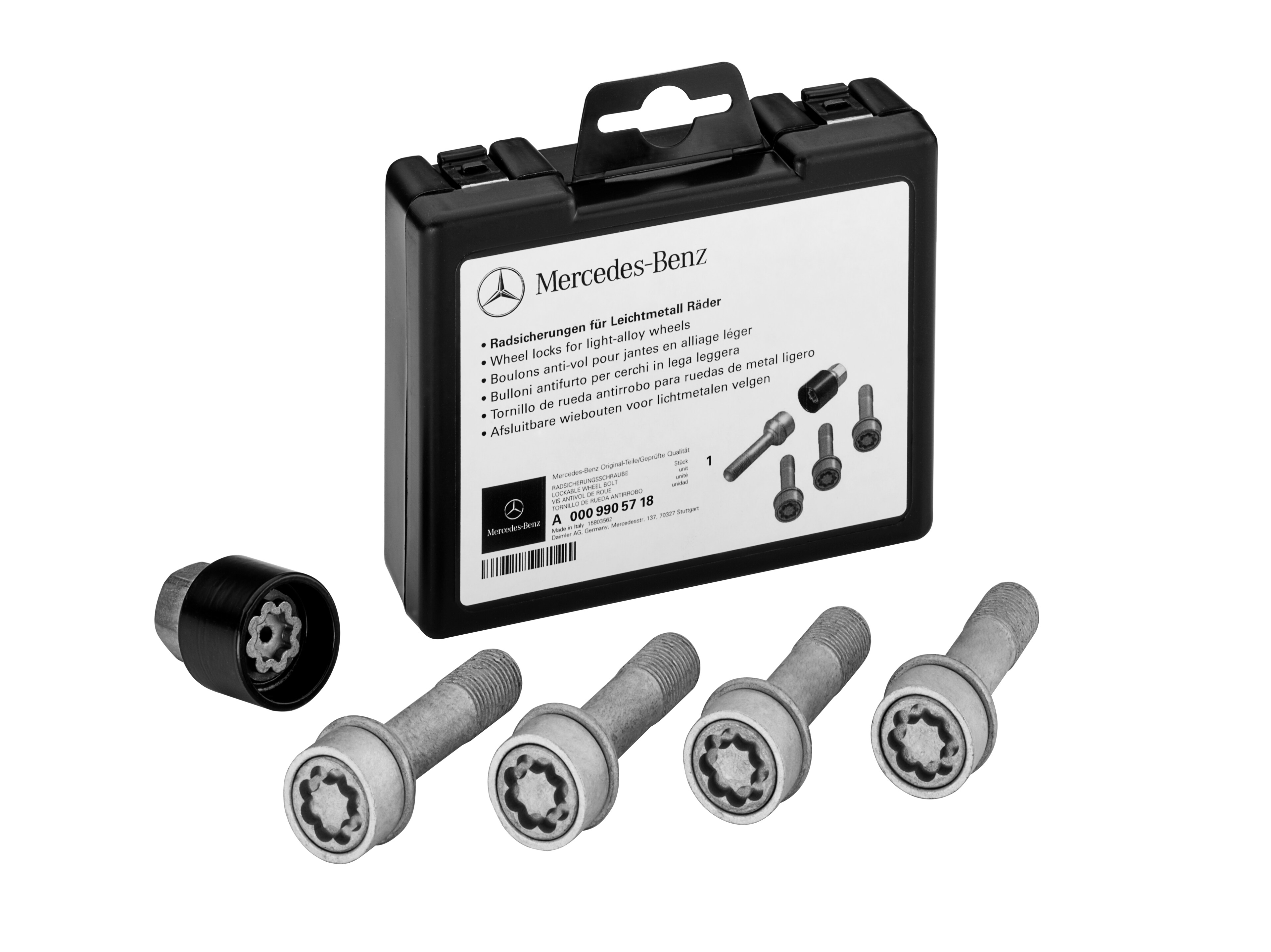 Radsicherungssatz, für Leichtmetallräder