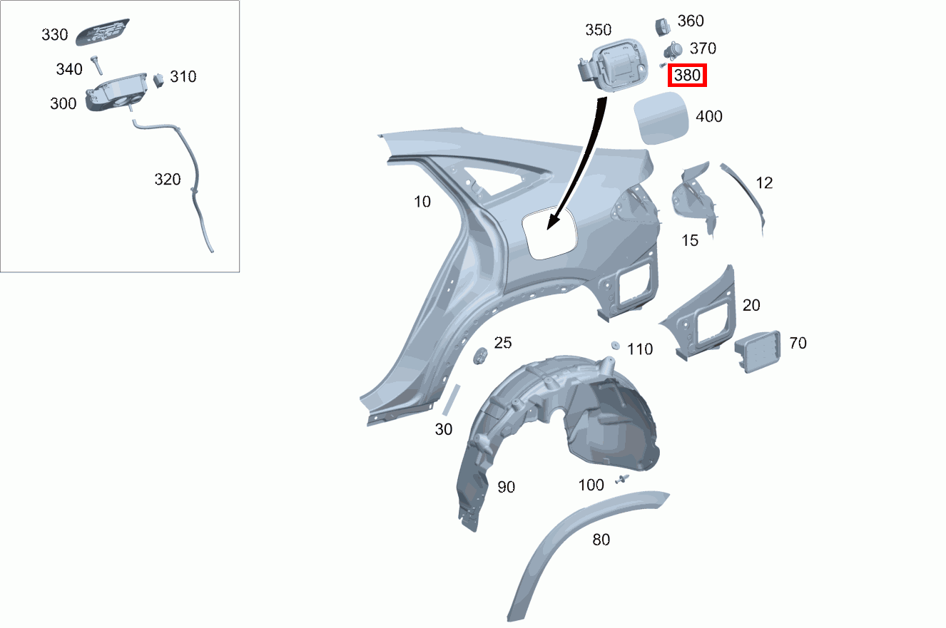 Sechsrundschraube AN STECKDOSENMULDE; 4X12 A 160 CDI Limousine 168