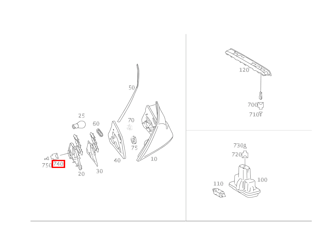Stecker Schlussleuchte E3, E4; 7-PIN MCP2.8 CLS 55 AMG 219 Stecker Schlussleuchte E3, E4; 7-PIN MCP2.8 CLS 55 AMG 219