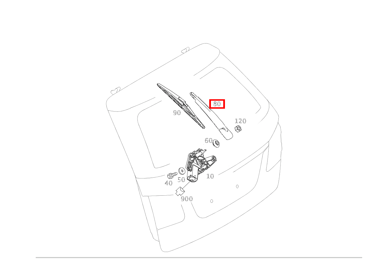 Wischerarm E 200 Limousine 213