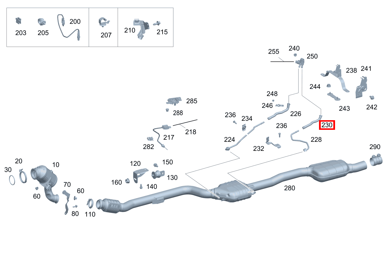 Abgasschlauch Nach Partikelfilter E 200 4MATIC T-Modell 213 Abgasschlauch Nach Partikelfilter E 200 4MATIC T-Modell 213