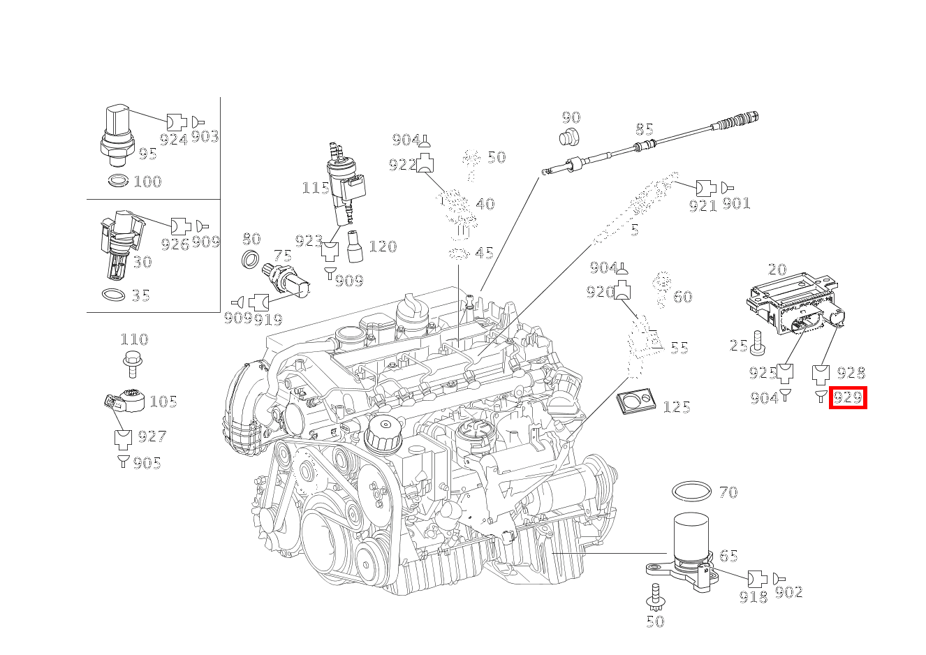 Kontaktbuchse 8.0-12 MM2 LSK8 E 220 CDI T-Modell 212 Kontaktbuchse 8.0-12 MM2 LSK8 E 220 CDI T-Modell 212