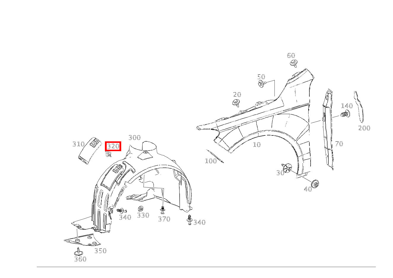 Verschluss RECHTS CLA 180 Shooting Brake 156