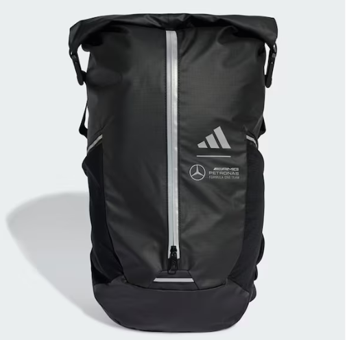 Rucksack, Mercedes-AMG F1 schwarz, Polyurethan, adidas