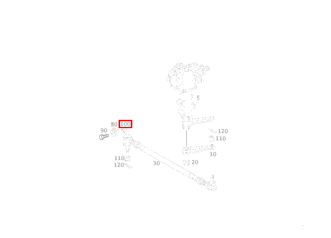 Sechskantmutter KLEMMSCHELLE; M10 G 300 CDI/4X4/3428 Lang 461 Sechskantmutter KLEMMSCHELLE; M10 G 300 CDI/4X4/3428 Lang 461