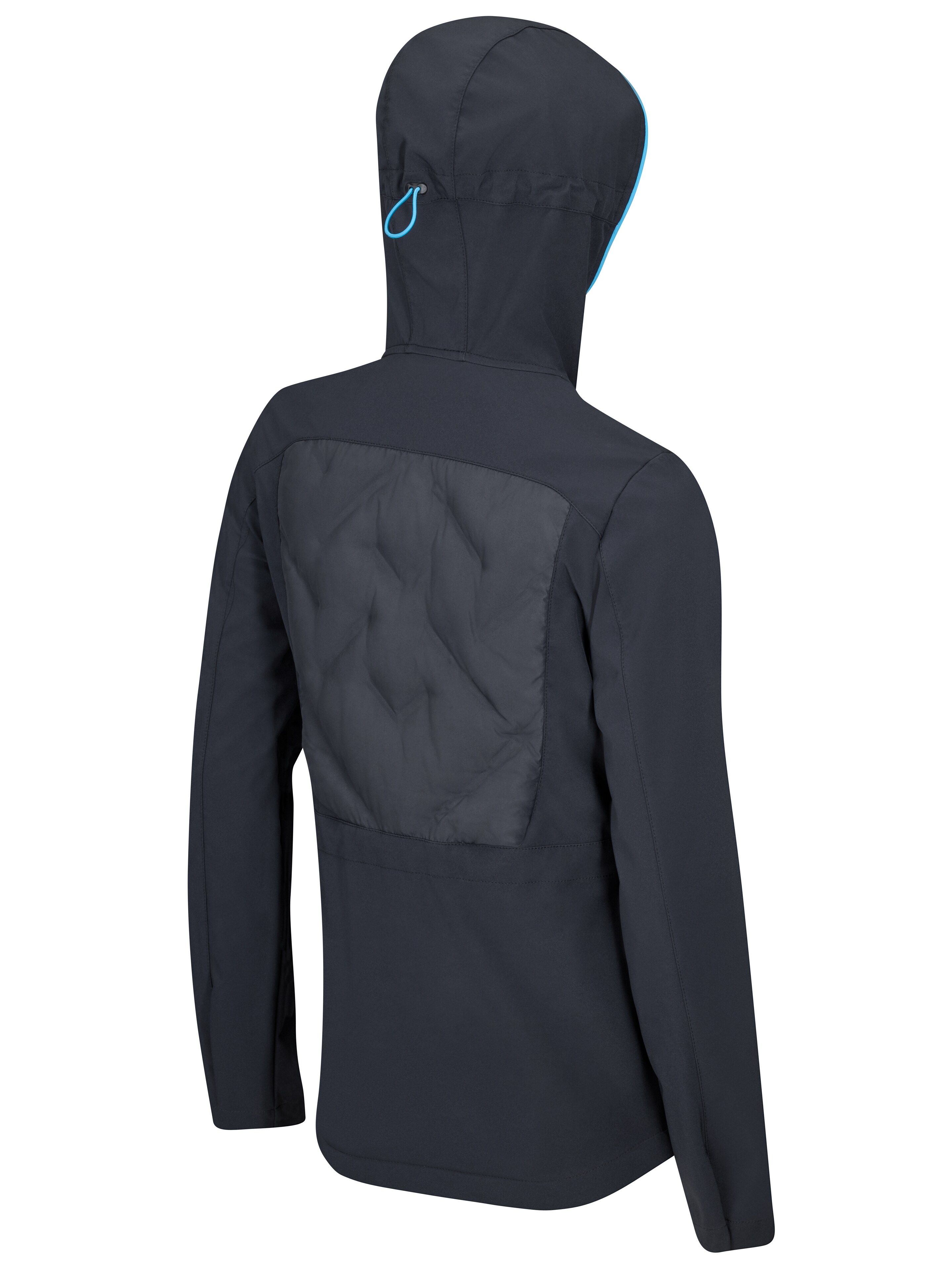Hybridjacke Damen, schwarz/blau