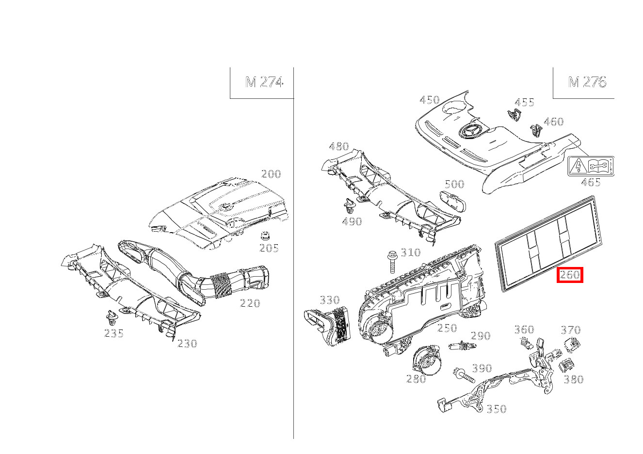Luftfiltereinsatz LUFTFILTER GLK350 4M BE 204