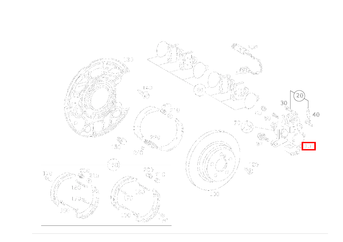 Bremssattel Teilesatz links CLK 320 CABRIOLET 209 Bremssattel Teilesatz links CLK 320 CABRIOLET 209