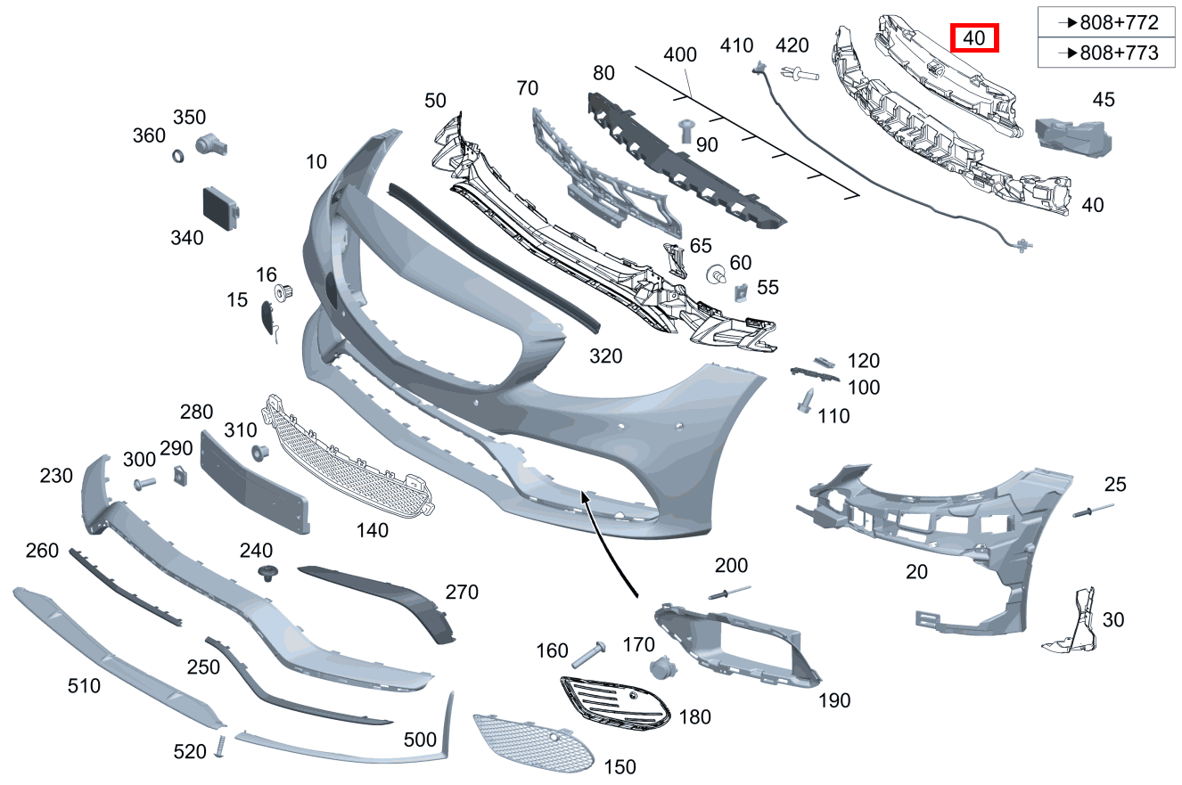 Pralldämpfer Mitte CLK 320 COUPE 209