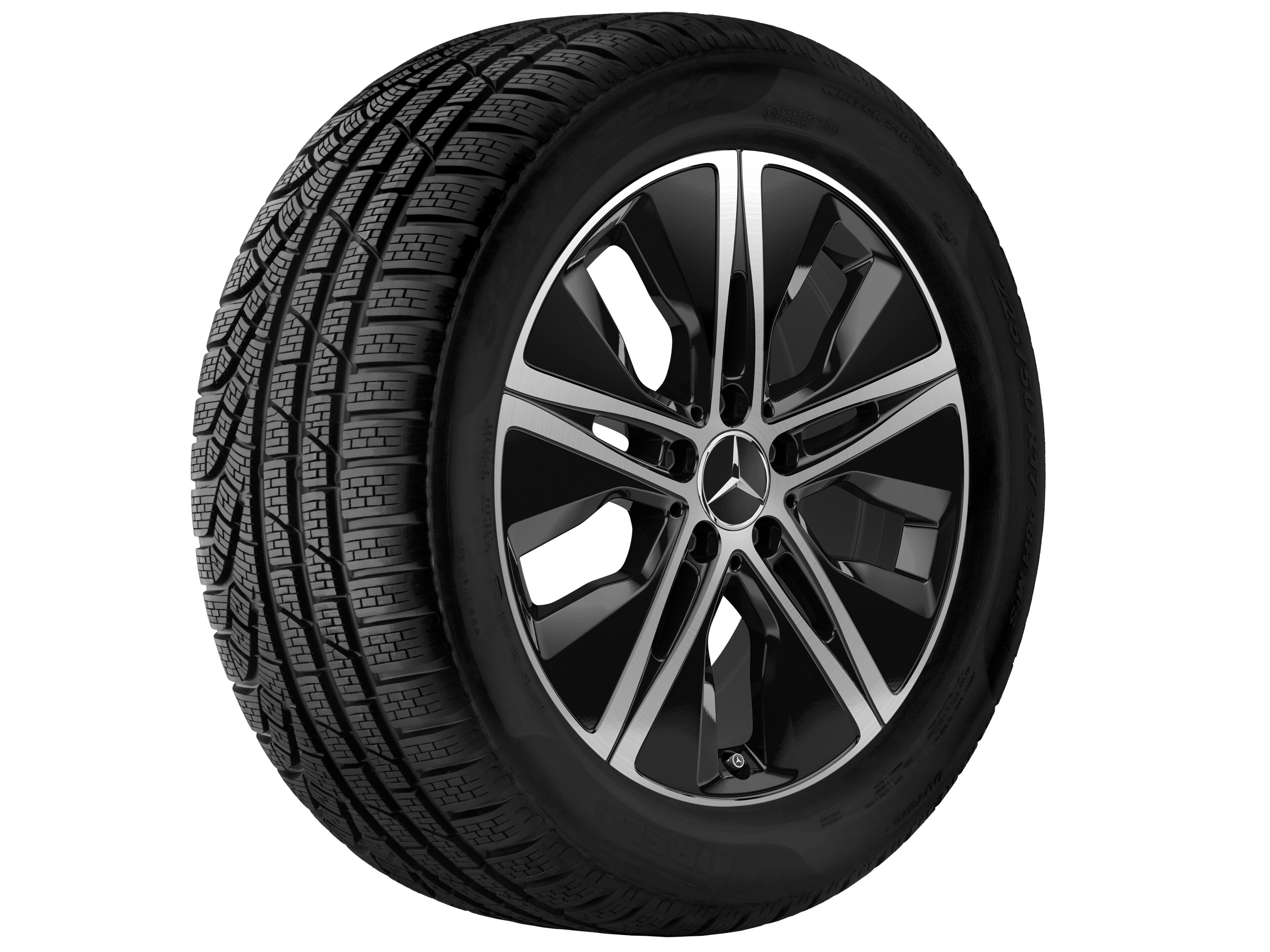 5-Loch-Rad, Aero, 45,7 cm (18 Zoll), glanzged