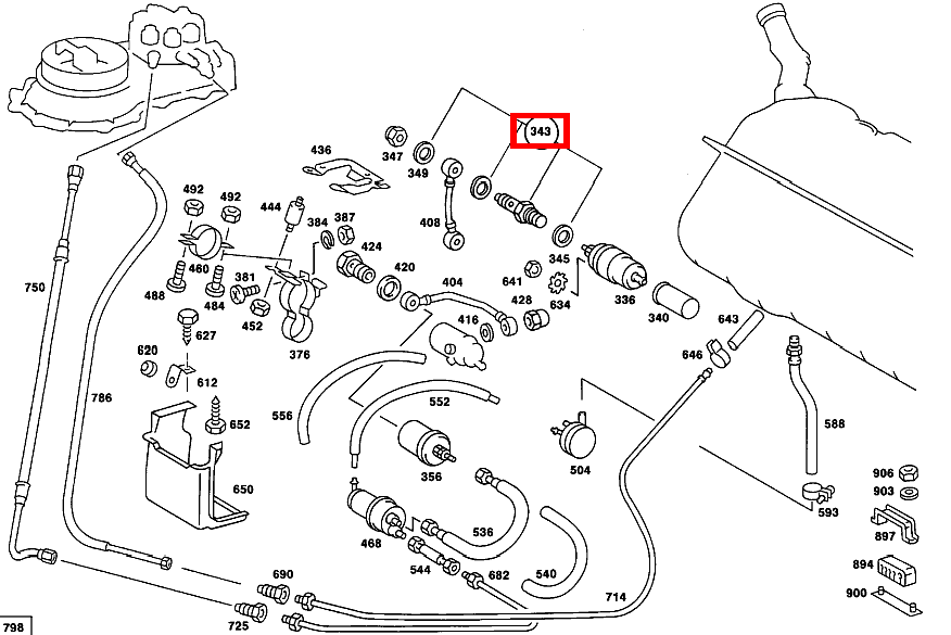 TEILESATZ VENTIL 450 SEL 6.9 116 TEILESATZ VENTIL 450 SEL 6.9 116
