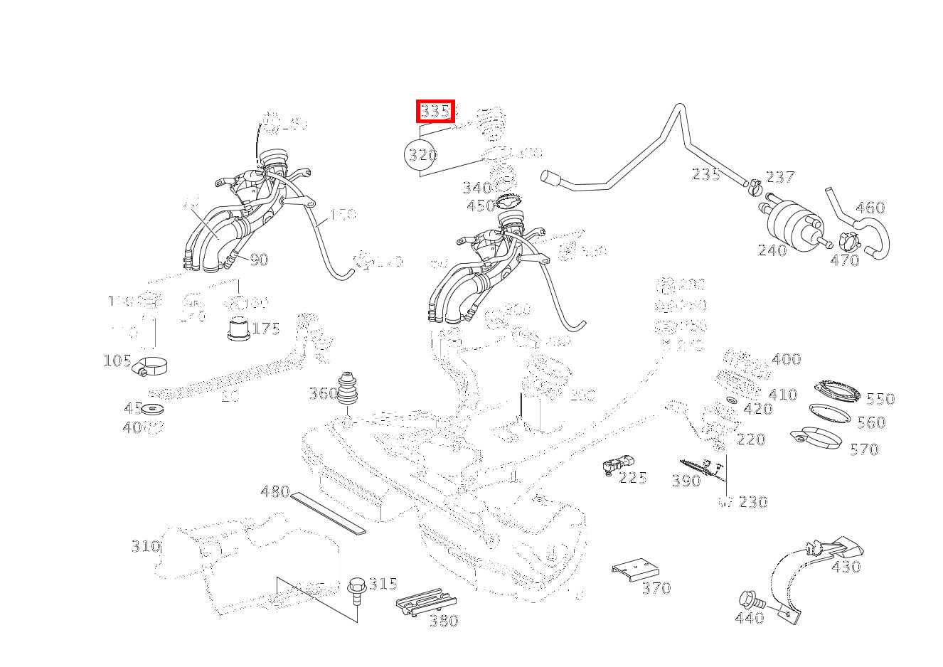 Spreizniet TANKVERSCHLUSS AN EINFUELLSTUTZEN; 5.2 MM CLK 55 AMG Cabriolet 209 Spreizniet TANKVERSCHLUSS AN EINFUELLSTUTZEN; 5.2 MM CLK 55 AMG Cabriolet 209