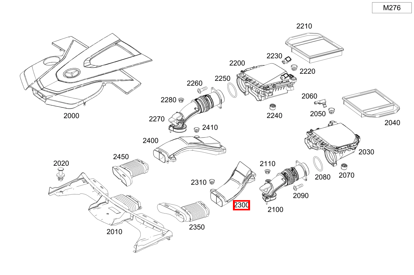 Rohluftleitung Links Mercedes-AMG C 43 4MATIC Cabriolet 205 Rohluftleitung Links Mercedes-AMG C 43 4MATIC Cabriolet 205