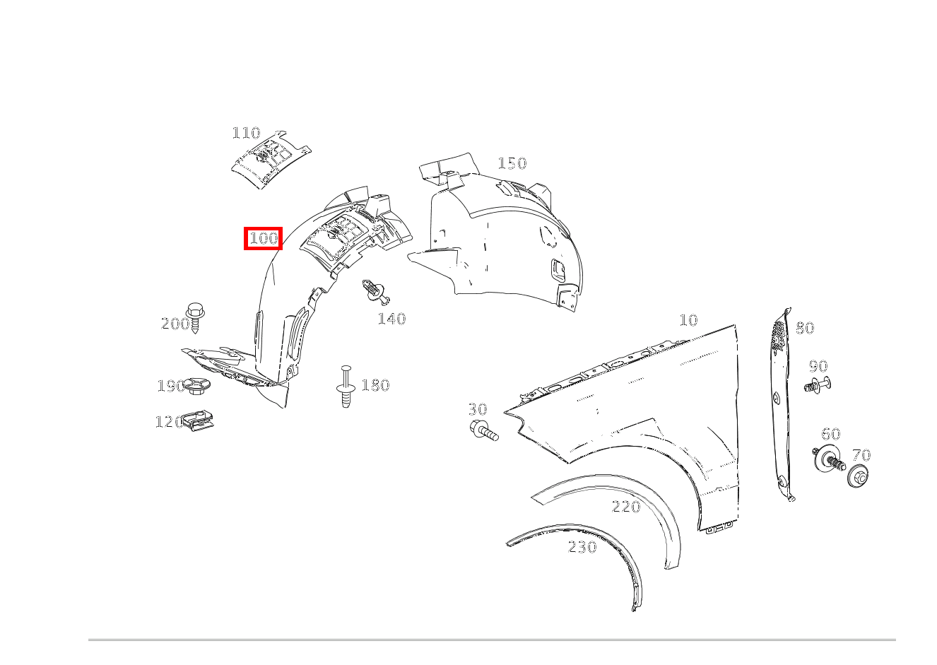RADLAUFABDECKUNG Links Vorderkotflügel GLE 350 4MATIC 166 RADLAUFABDECKUNG Links Vorderkotflügel GLE 350 4MATIC 166