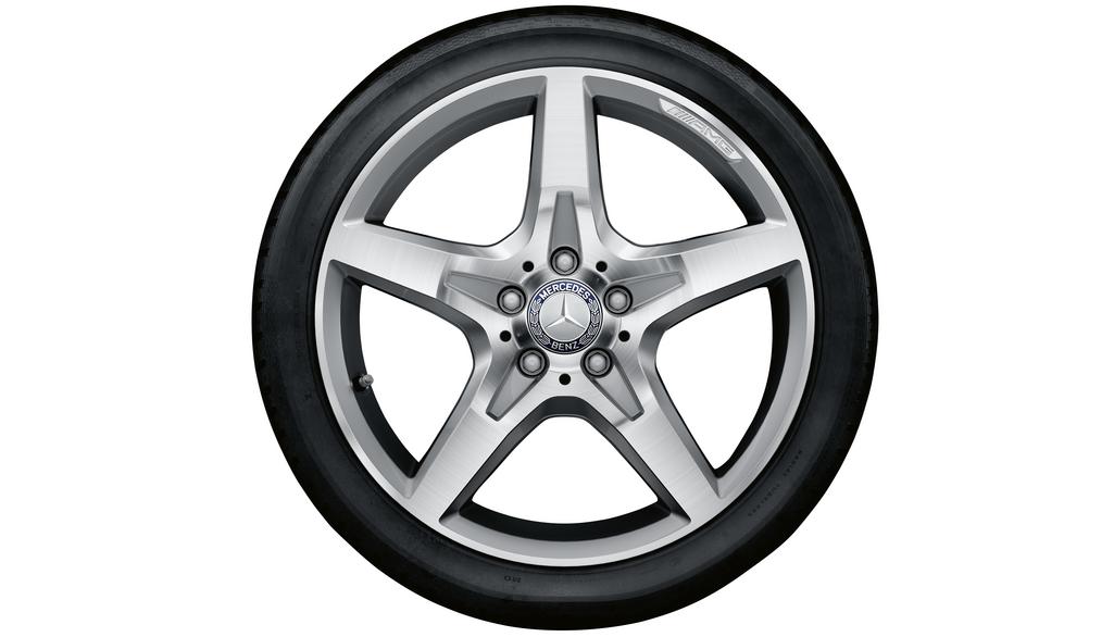 AMG 5-Speichen-Rad, 18 Zoll, 8,5 J x 18 ET 36, silberfarben 