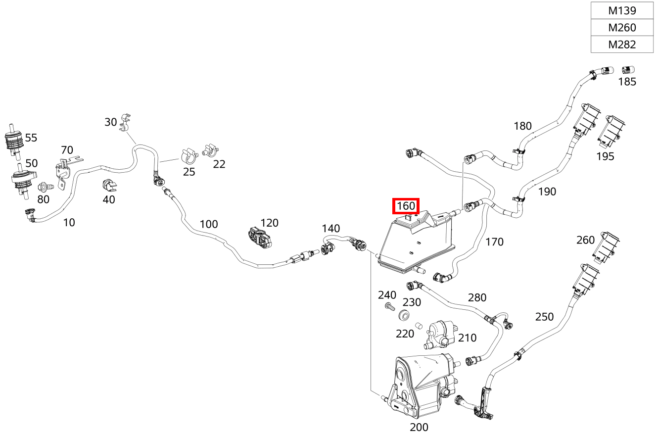 Aktivkohlefilter Mercedes-AMG CLA 35 4MATIC Coupé 177 Aktivkohlefilter Mercedes-AMG CLA 35 4MATIC Coupé 177