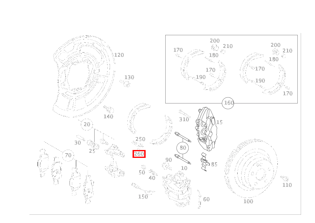 Zylinderstift Spreizschloss CLS 55 AMG 219