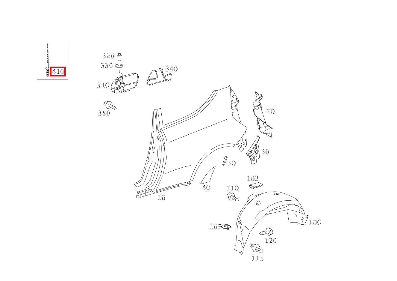 Blindniet REPARATURLOESUNG; 6,4 X 12MM / 1-3,5MM A 200 TURBO COUPE 169 Blindniet REPARATURLOESUNG; 6,4 X 12MM / 1-3,5MM A 200 TURBO COUPE 169