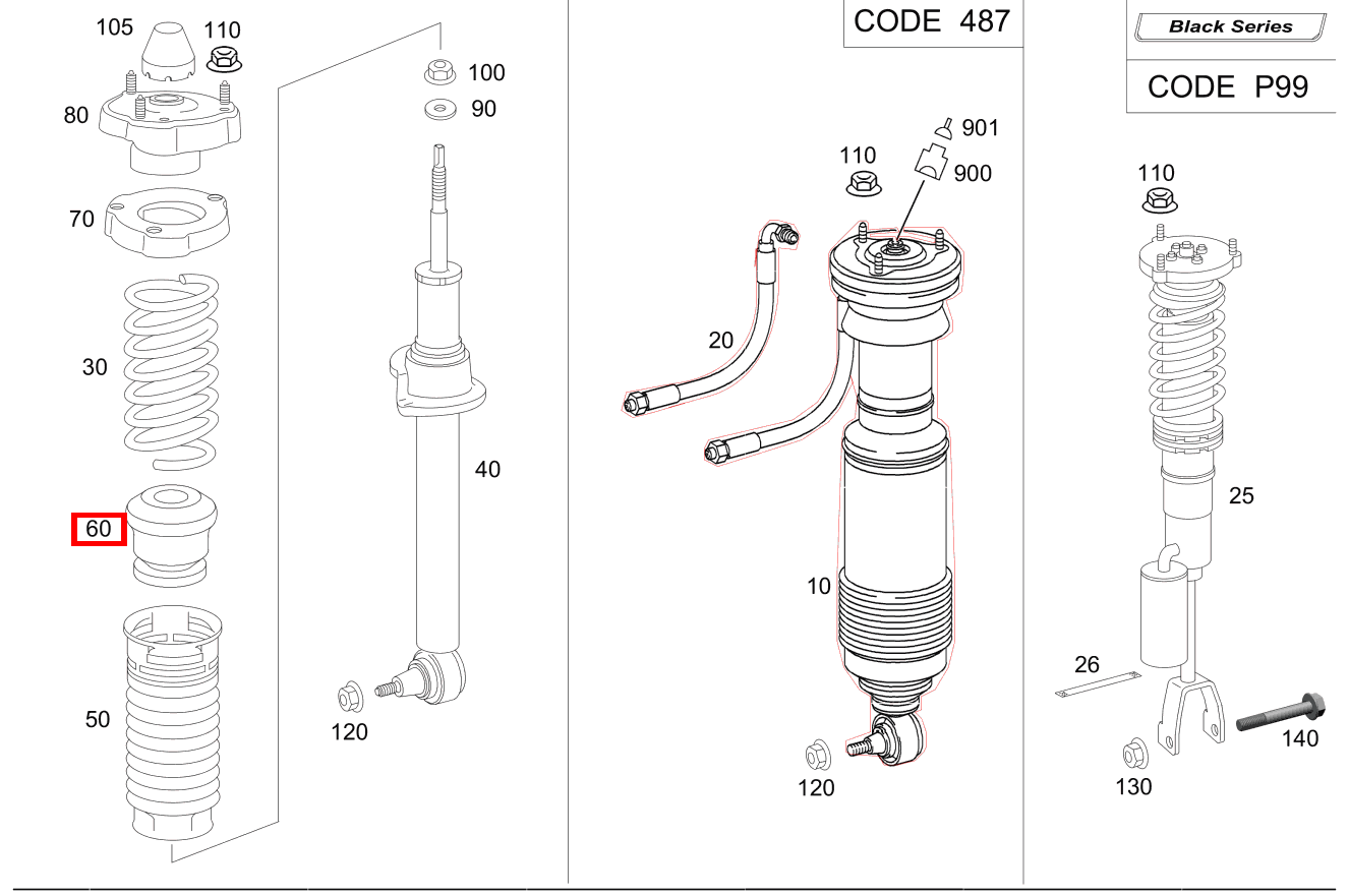 Gummipuffer SL500 230 Gummipuffer SL500 230