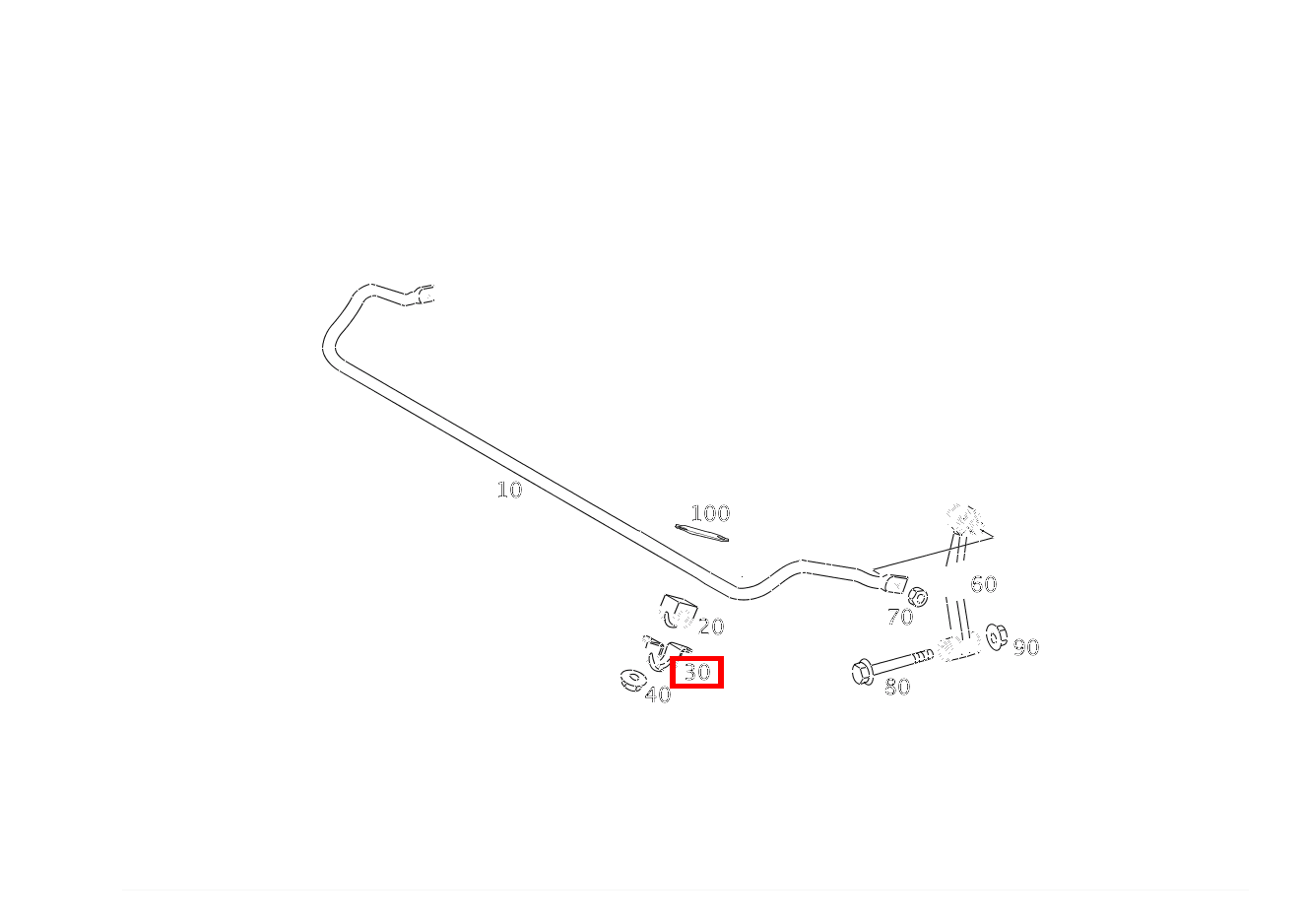 Bügel DREHSTAB AN KAROSSERIE für SLK-Klasse 171 kaufen 