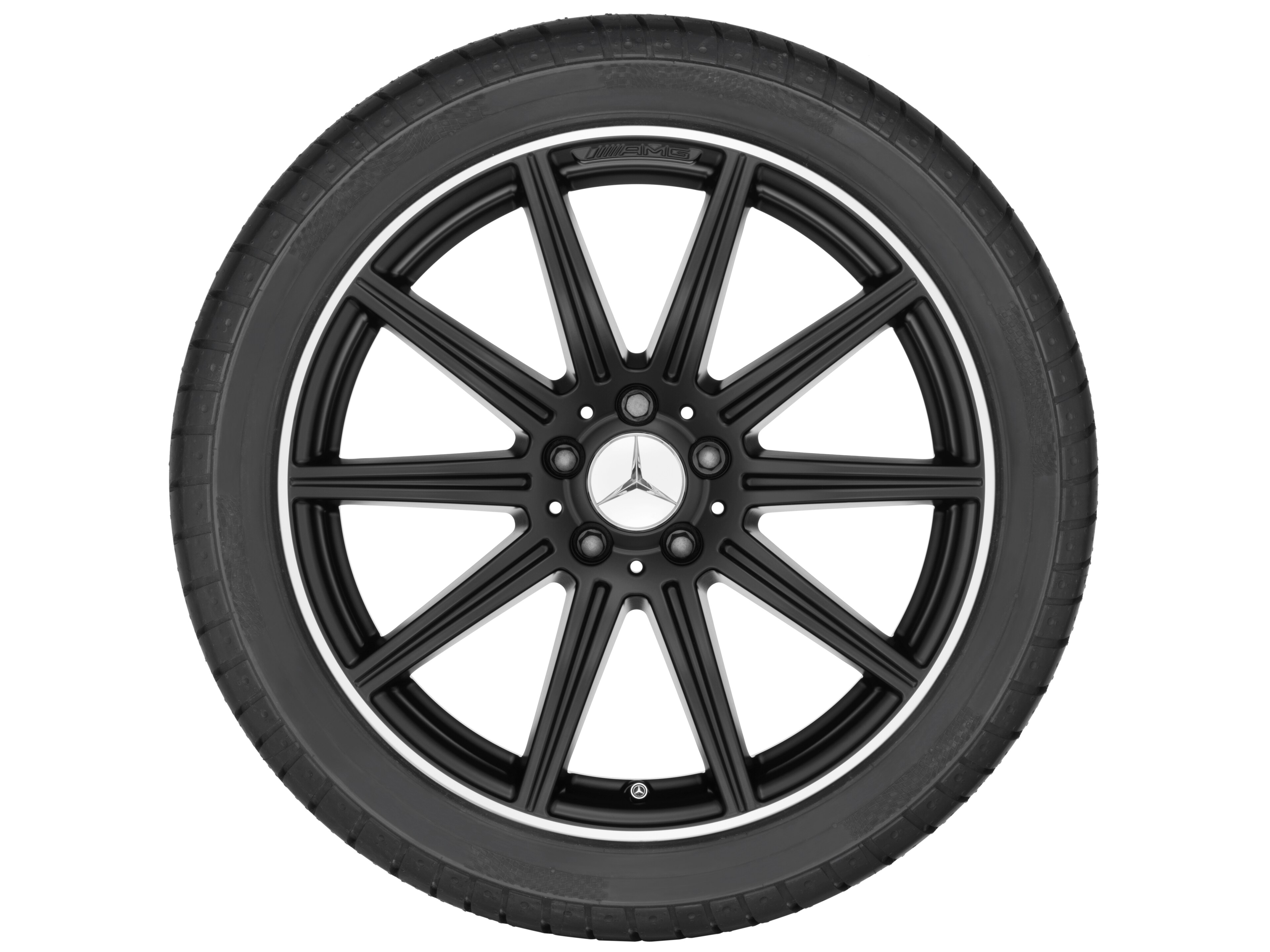 Mercedes-Benz - AMG 10-Speichen-Rad, Felgenhorn glanzgedreht, AMG 10-Speichen-Rad, Felgenhorn glanzgedreht,