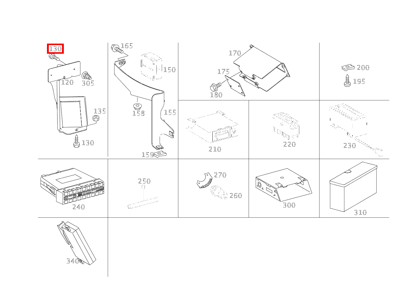 6-KANTSCHRAUBE M. FLANSCH BEFESTIGUNG HALTER; M5X10 C 55 AMG Limousine 203