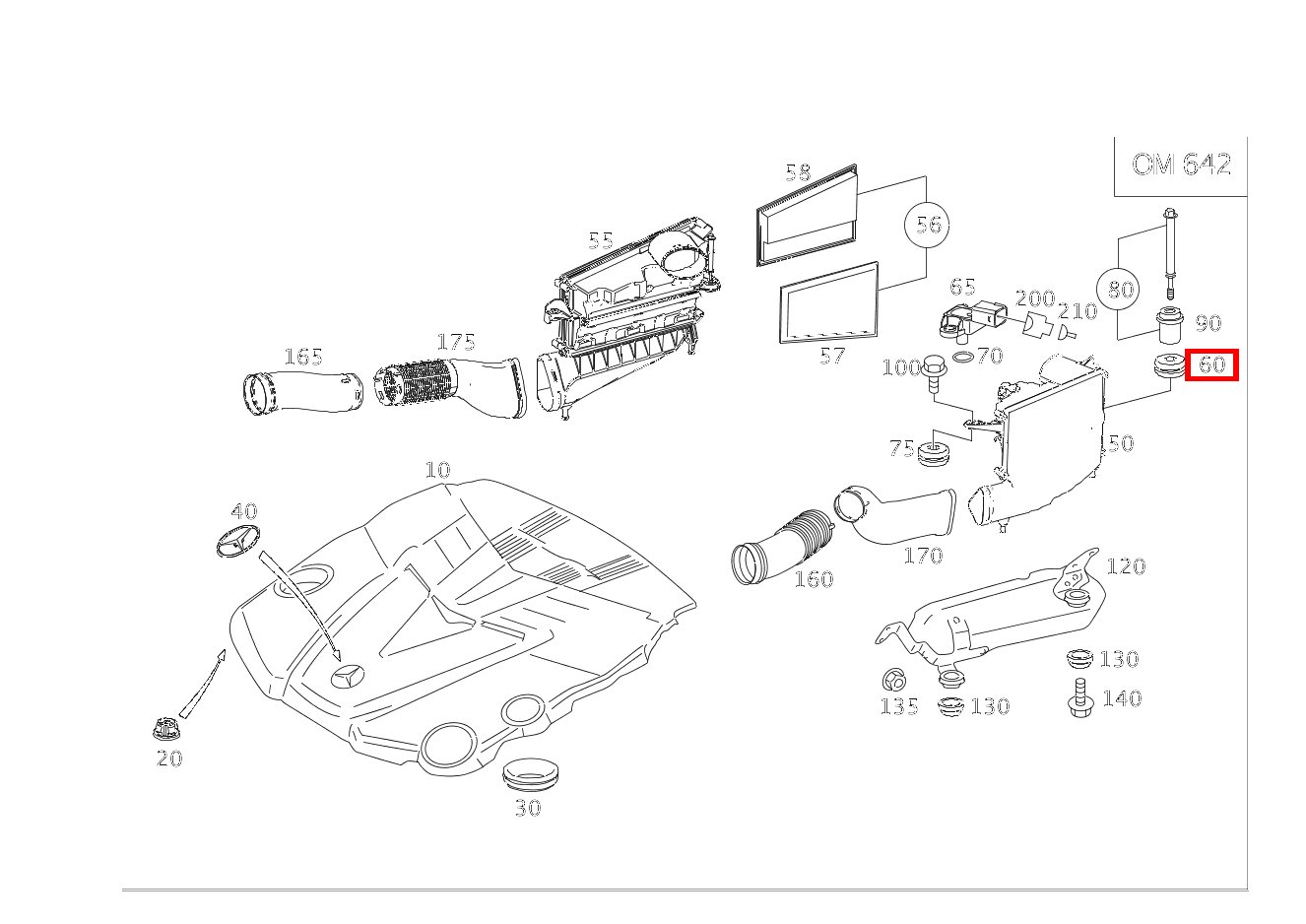 Gummipuffer An Luftfilter GL 350 BlueTEC 4MATIC Off-Roader 164 Gummipuffer An Luftfilter GL 350 BlueTEC 4MATIC Off-Roader 164