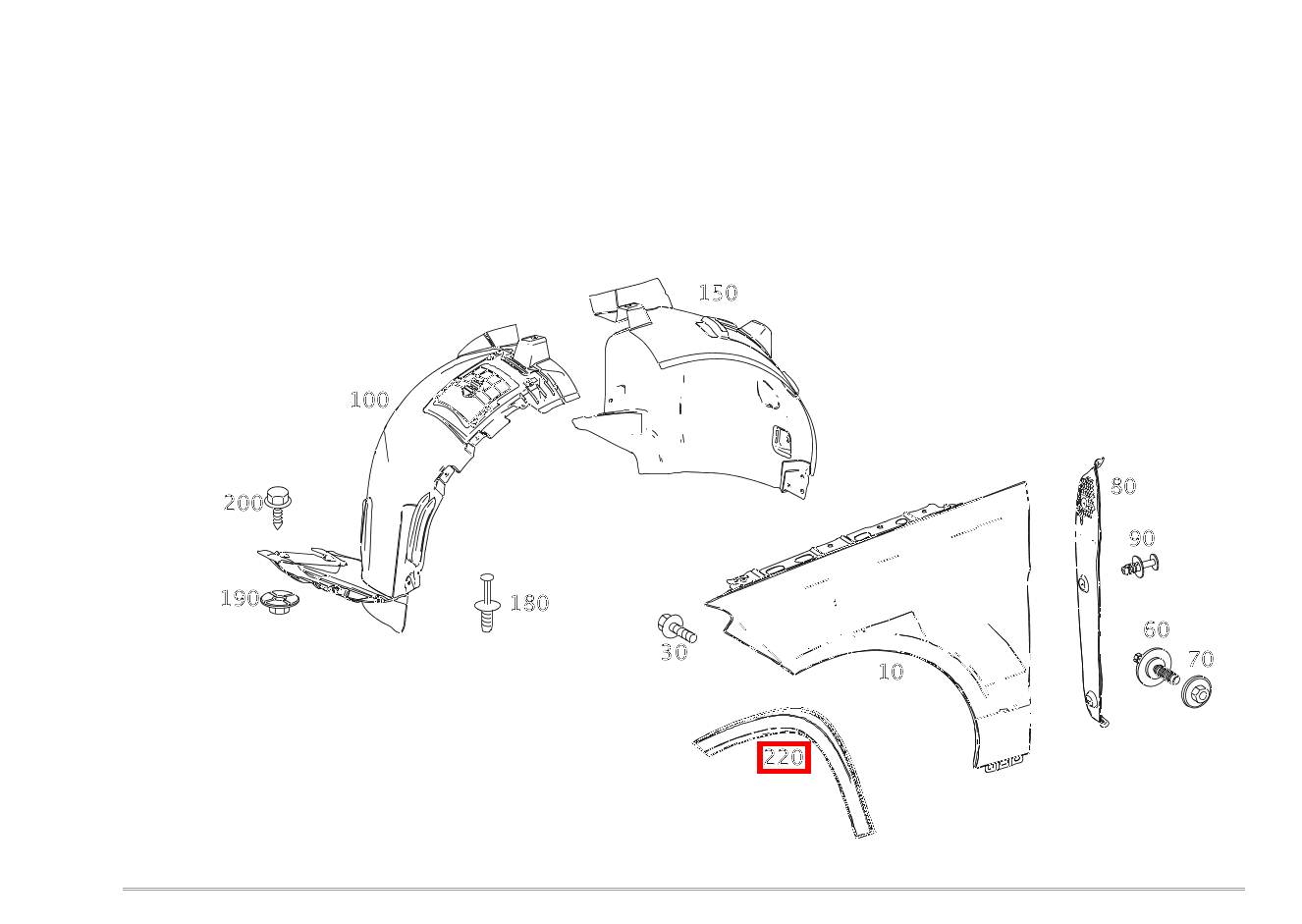Abdeckung Stossfänger RADLAUF LINKS Mercedes-AMG GLE 43 4MATIC Coupé 293 Abdeckung Stossfänger RADLAUF LINKS Mercedes-AMG GLE 43 4MATIC Coupé 293