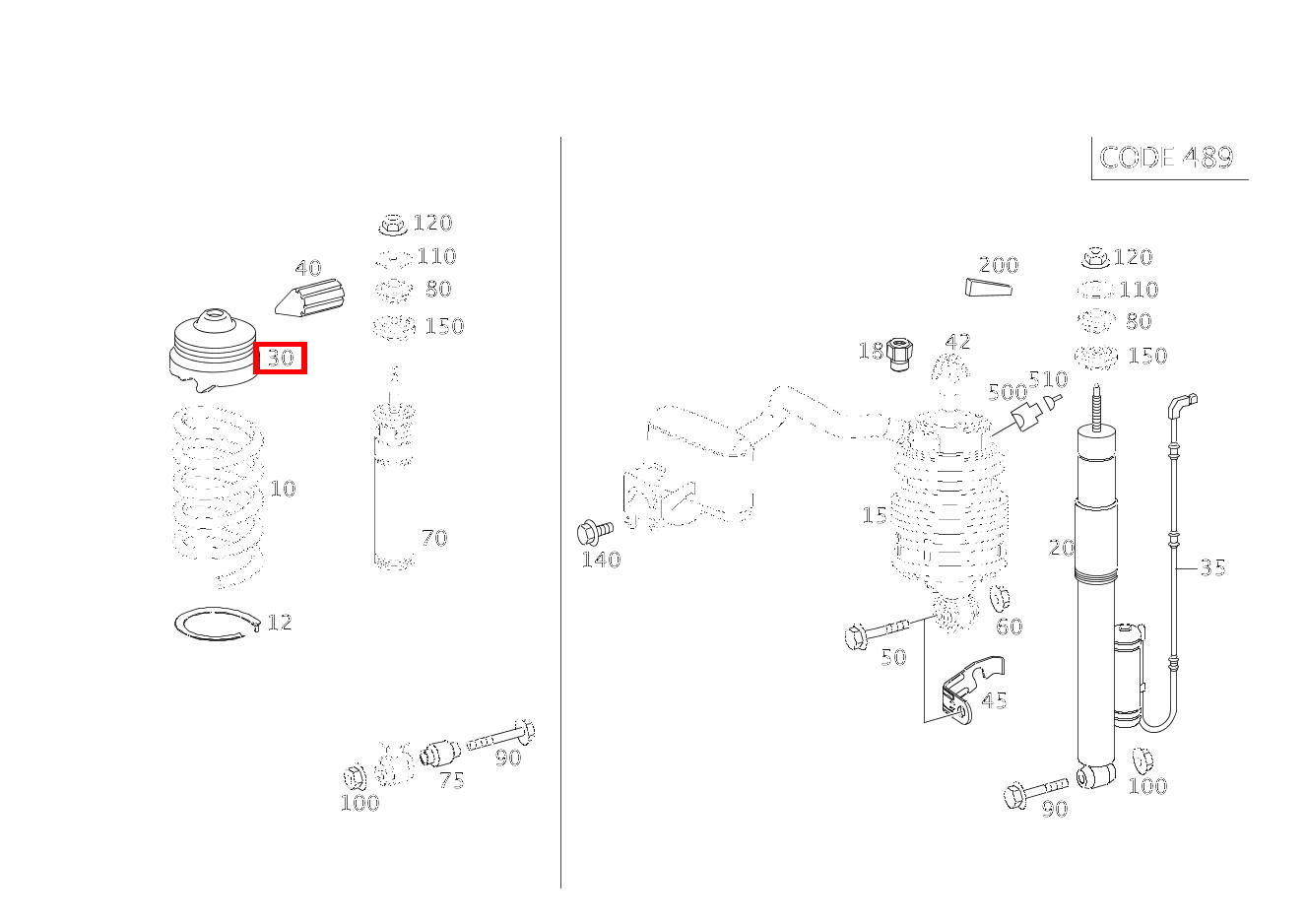Schraubenfederbeilage NACH BEDARF; NOPPENZAHL: 1 ( 5 MM ) E 280 CDI 213 Schraubenfederbeilage NACH BEDARF; NOPPENZAHL: 1 ( 5 MM ) E 280 CDI 213