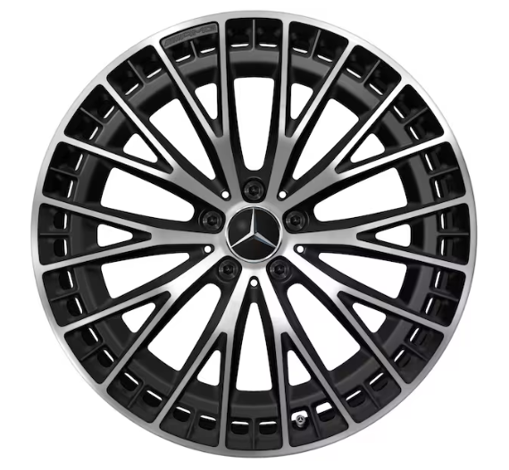 AMG Vielspeichen-Rad, 21 Zoll, 10,5 J x 21 ET 67, schwarz matt