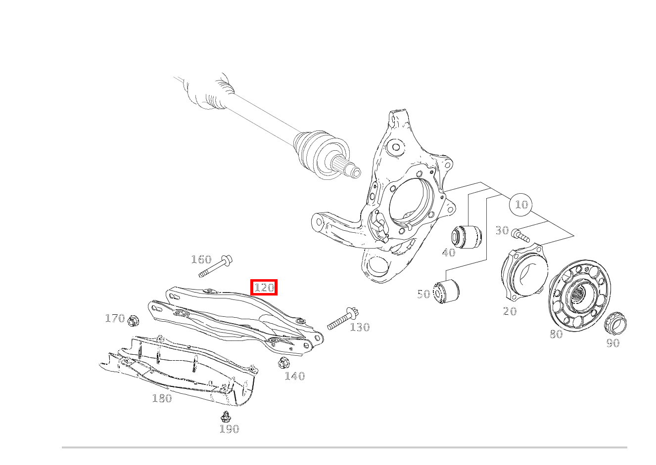 Federlenker RECHTS CLS 400 d 4MATIC 257 Federlenker RECHTS CLS 400 d 4MATIC 257